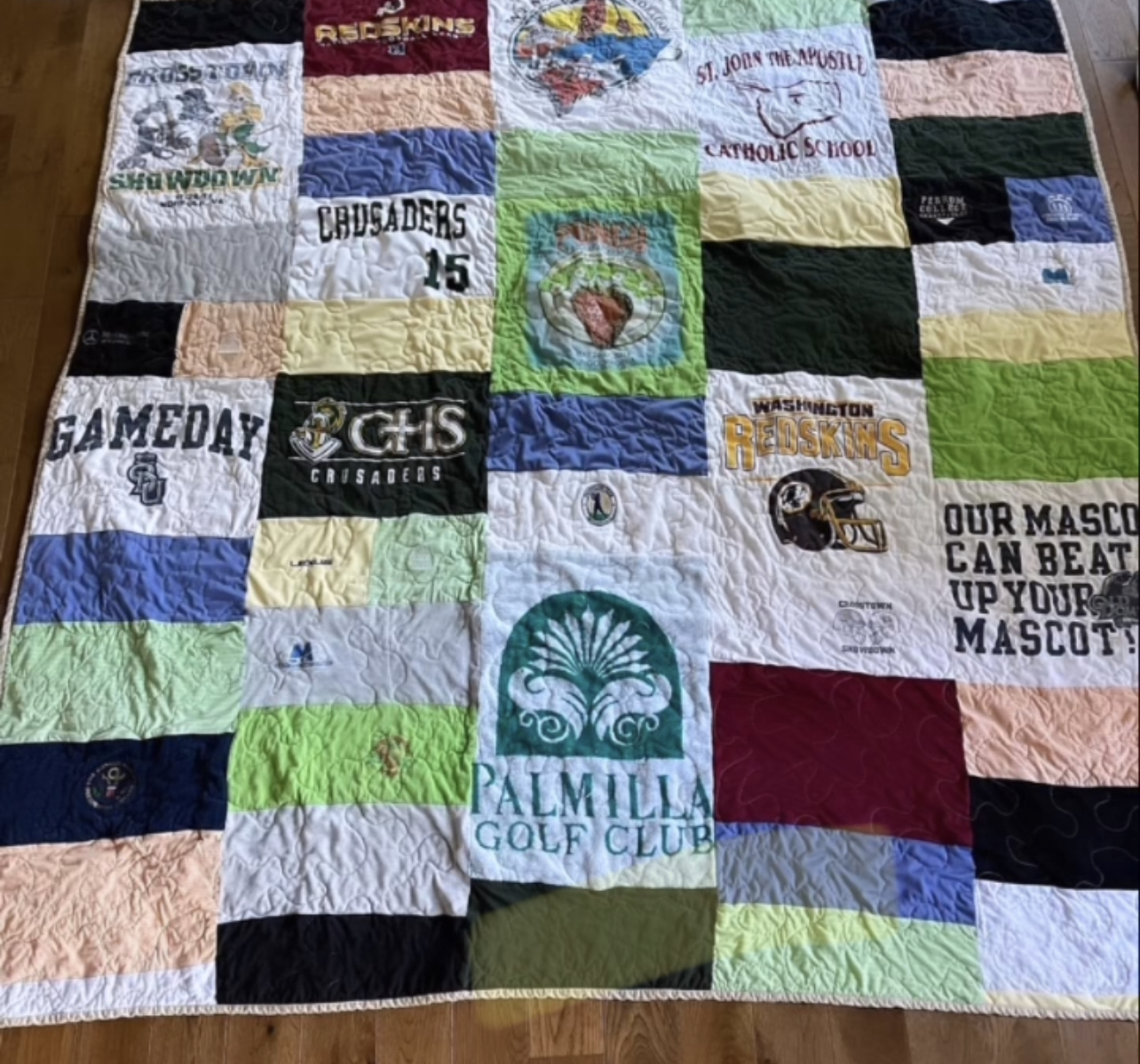 Classic Mosaic Style T-Shirt Quilt - Image 5