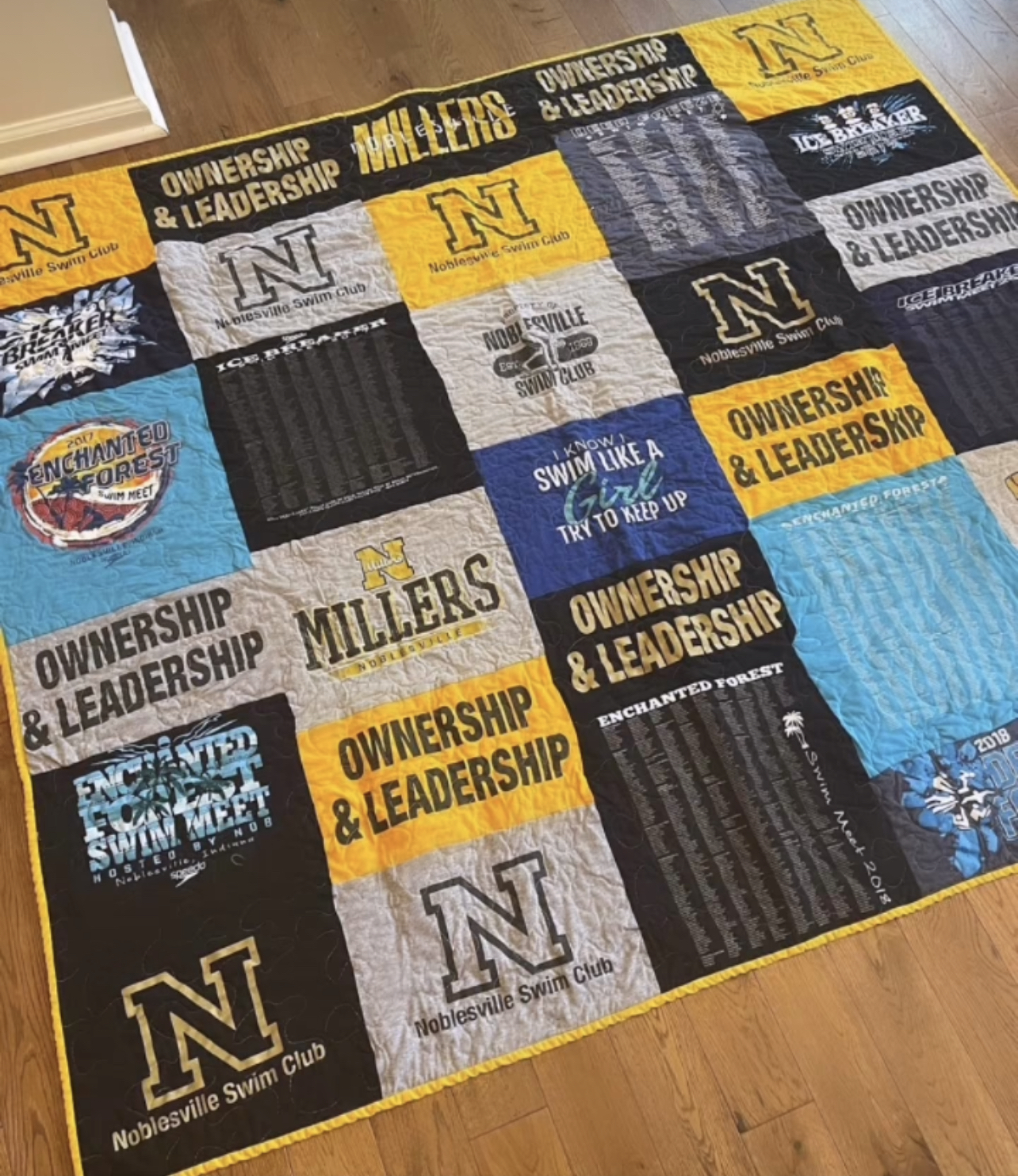 Classic Mosaic Style T-Shirt Quilt - Image 8