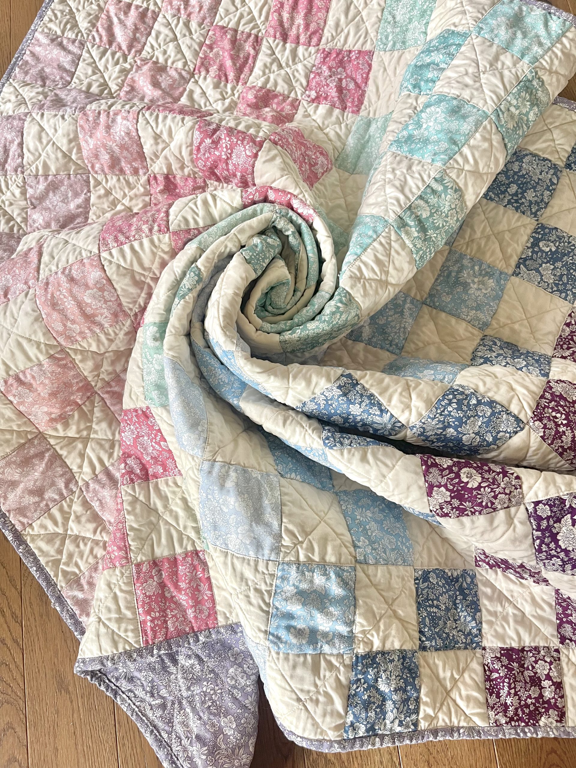 Classic Checkerboard Patchwork, but Make it Spring