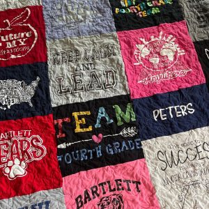 Oversized Mosaic Style T-Shirt Quilt
