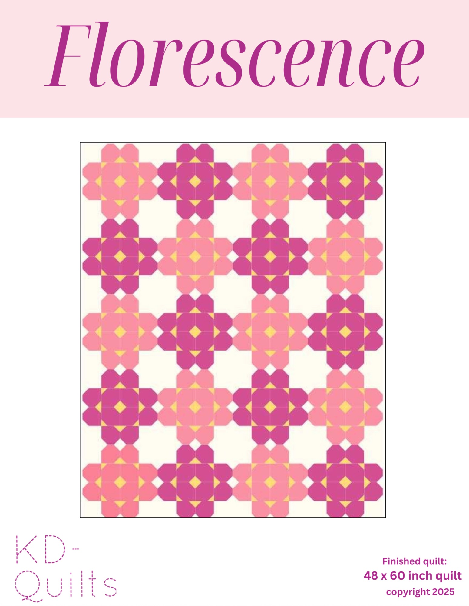 Fluorescence PDF Quilt Pattern