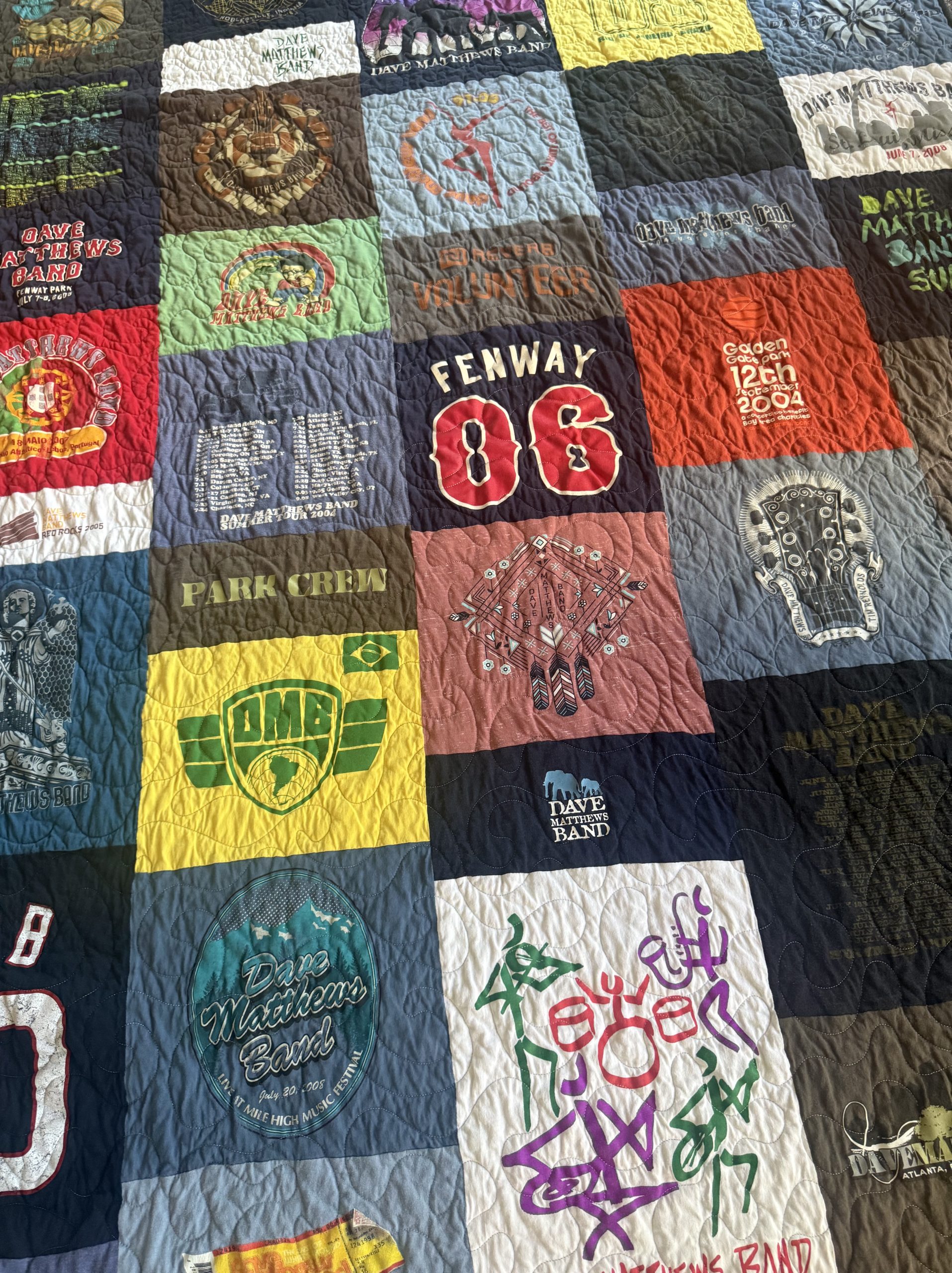 Classic Mosaic Style T-Shirt Quilt - Image 3