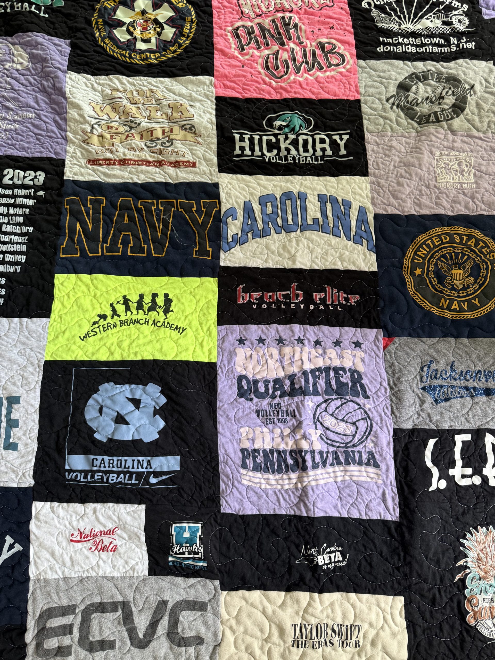 Classic Mosaic Style T-Shirt Quilt