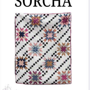 Sorcha PDF Quilt Pattern – Modern Star Quilt Pattern, 80x100 Throw Quilt, Fat Quarter Friendly Pattern